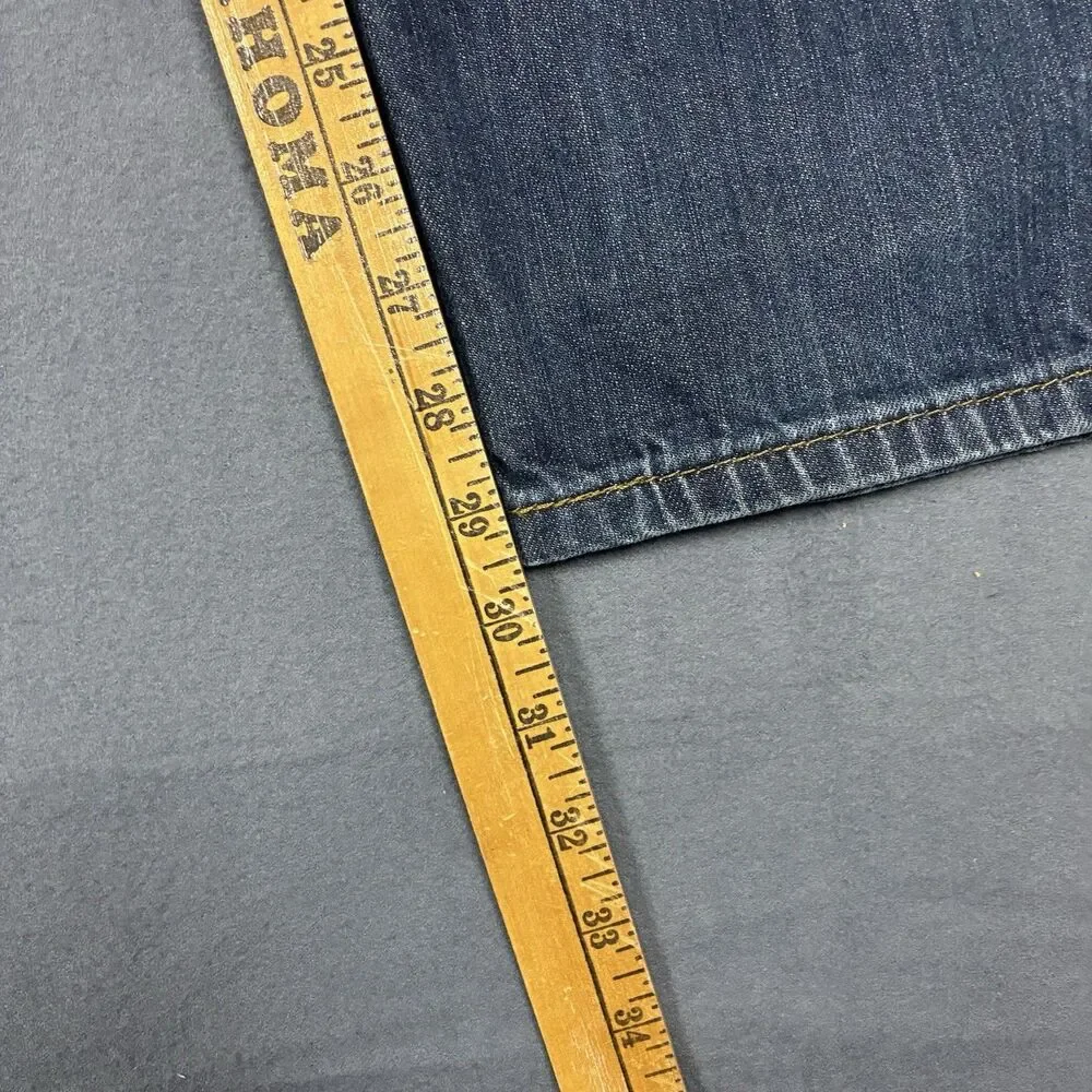Levis Mens Jeans 502 36 x 30 Taper Fit Light Blue Stretch Cotton Medium Wash